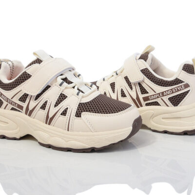 Кросовки BI&KI на мальчика (33-38) бело/коричневые, 33